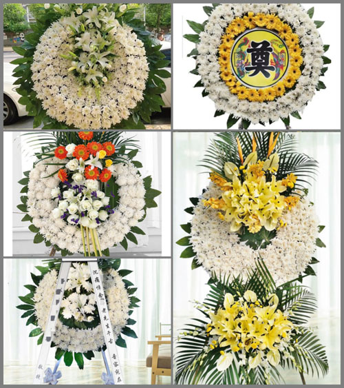 山东青岛平度市蓼兰镇李家村花圈速递